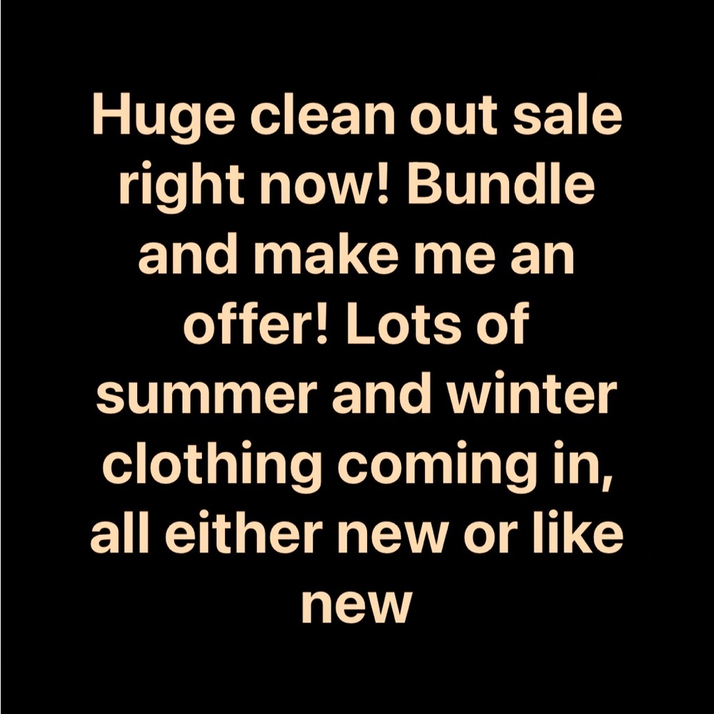 HUGE SALE!!! BUNDLE & MAKE ME AN OFFER!!!